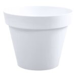 Pot de fleur rond Ø 30 x 26 cm - 10 L - Blanc