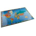 Sous-main Rigide Pvc Monde - 37 5x57 5 Cm - Visuel - X 10 - Exacompta