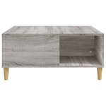 vidaXL Table basse sonoma gris 80x80x36 5 cm bois d'ingénierie
