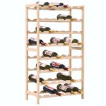 vidaXL Casier à bouteilles Bois de cèdre 57 5 x 28 x 102 cm