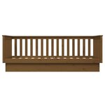 vidaXL Lit de jour sans matelas marron miel 90x200 cm bois pin massif
