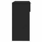 vidaXL Table console noir 90x36x75 cm bois d'ingénierie