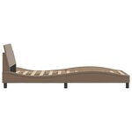 vidaXL Cadre de lit sans matelas cappuccino 90x190 cm similicuir