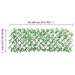 vidaXL Treillis de lierre artificiel extensible 5 Pièces vert 180x65 cm