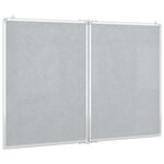 vidaXL Tableau blanc magnétique pliable 120x100x1 7 cm aluminium