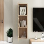 vidaXL Meuble TV Chêne sonoma 30 5x30x110 cm Bois d’ingénierie