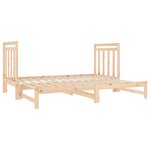 vidaXL Lit coulissant sans matelas 2x(90x190) cm