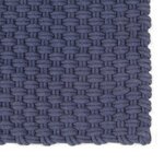 vidaXL Tapis rectangulaire Bleu marine 200x300 cm Coton