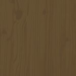 vidaXL Canapé central 120x80 cm marron miel bois de pin massif