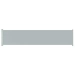 vidaXL Auvent latéral rétractable de patio 140x600 cm Gris