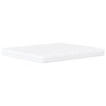 vidaXL Lit avec matelas blanc 160x200 cm similicuir