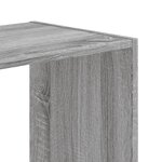 vidaXL Bibliothèque sonoma gris 68 5x32x68 5 cm bois d'ingénierie