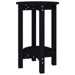 vidaXL Table basse Noir Ø 40x60 cm Bois massif de pin