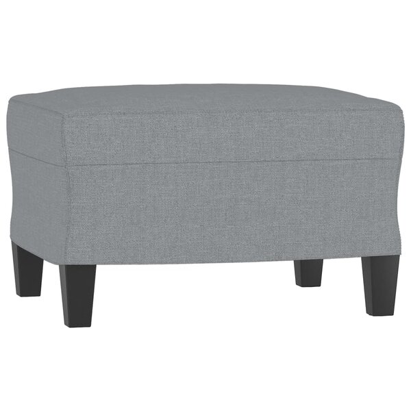 vidaXL Repose-pied Gris clair 60x50x41 cm Tissu