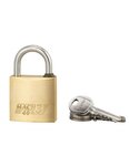 THIRARD - Cadenas à clé Mach 3  laiton nickelé  extérieur  anse inox  40mm  2 clés