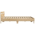 vidaXL Cadre de lit sans matelas chêne sonoma 160x200 cm
