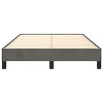 vidaXL Cadre de lit sans matelas gris foncé 120x200 cm velours