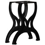 vidaXL Pied de banc 2 Pièces Cadre en X Fonte