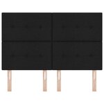 Tête de lit LED vidaXL Noire 80 cm Fabric