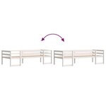 vidaXL Cadre de lit d'enfant blanc 75x190 cm bois de pin massif
