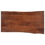 vidaXL Table basse avec bord naturel 115x60x40 cm Bois d'acacia massif