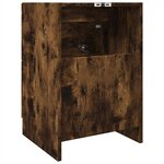 vidaXL Meuble d'évier chêne fumé 40x37x59 cm bois d'ingénierie