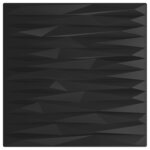 vidaXL Panneaux muraux 24 Pièces noir 50x50 cm XPS 6 m² pierre