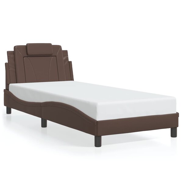 vidaXL Cadre de lit sans matelas marron 80x200 cm similicuir