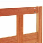 vidaXL Tête de lit cire marron 135 cm bois massif de pin