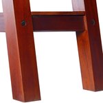 vidaXL Table console Marron classique 90x30x75 cm Bois d'acajou massif