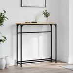vidaXL Table console chêne sonoma 75x19 5x75 cm bois d'ingénierie