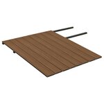 vidaXL Panneaux de terrasse et accessoires WPC Marron/gris 16 m² 2 2 m