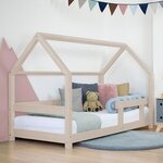 Lit cabane enfant TERY 120 x 190 beige
