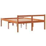 vidaXL Lit pour personne âgée cire marron 120x200cm bois de pin massif