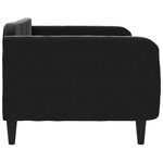 vidaXL Lit de repos sans matelas noir 90x200 cm velours