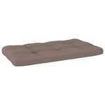 vidaXL Canapé central palette de jardin Gris Bois de pin imprégné