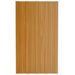 vidaXL Panneaux de toiture 36 Pièces acier galvanisé naturel 80x45 cm