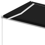 vidaXL Auvent manuel rétractable sur pied 400x350 cm Anthracite