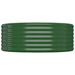 vidaXL Lit surélevé de jardin Acier enduit de poudre 175x100x36cm Vert