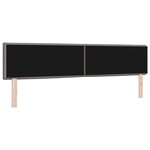 vidaXL Tête de lit LED Design Lignes Taupe 200 cm Tissu