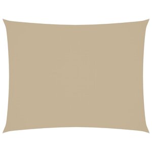 vidaXL Voile de parasol tissu oxford rectangulaire 2x3 5 m beige