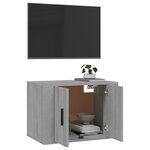 vidaXL Meuble TV mural Sonoma gris 57x34 5x40 cm