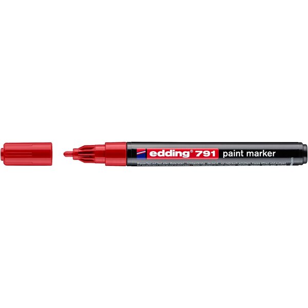 Marqueur Peinture 791 rouge 1-2 mm x 10 EDDING