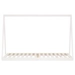 vidaXL Cadre de lit pour enfants blanc 90x200 cm bois de pin massif