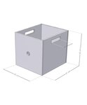 Boîte de rangement DICE gris 4