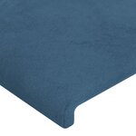 vidaXL Têtes de lit 2 Pièces Bleu foncé 90x5x78/88 cm Velours