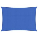 vidaXL Voile d'ombrage 160 g/m² rectangulaire bleu 4x6 m PEHD