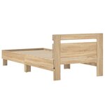 vidaXL Cadre de lit sans matelas avec lumières LED 75x190 cm