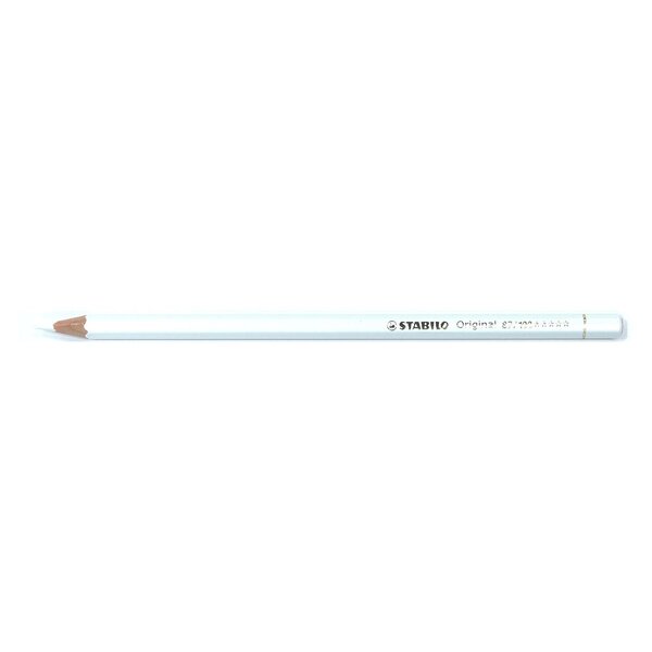 Crayon de couleur héxagonal ORIGINAL 87 Mine 2,5 mm Blanc Titane STABILO