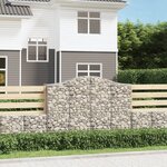 vidaXL Paniers à gabions arqués 13 Pièces 200x50x140/160 cm Fer galvanisé